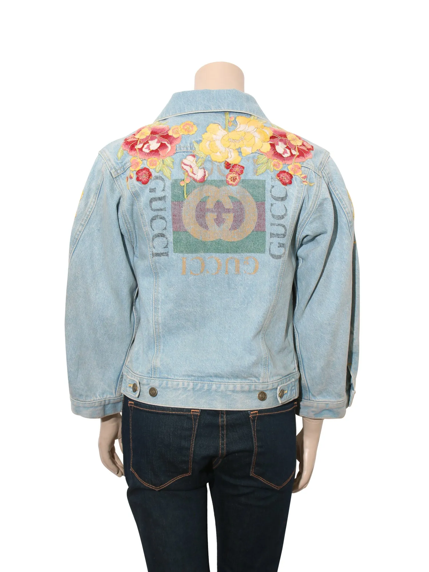 2018 Floral Embroidered Denim Jacket