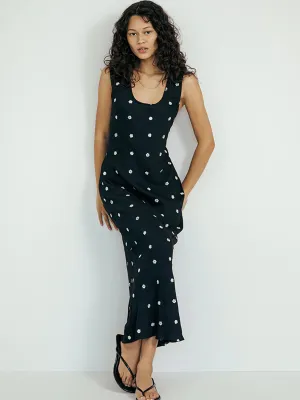 Diletta Dress Floral Embroidered