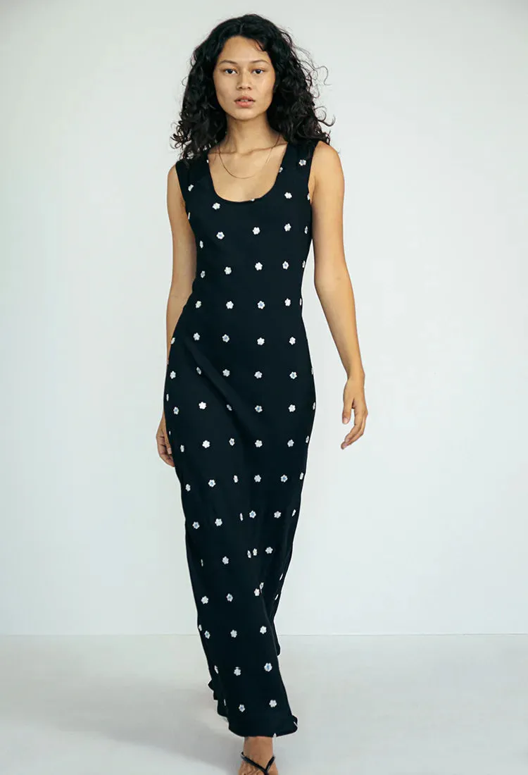 Diletta Dress Floral Embroidered